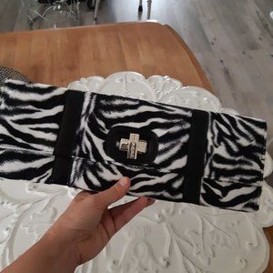 Cécile Hot Iron Clutch Purse zebra